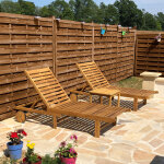 Cmonjardin - lot de 2 bains de soleil en acacia fidgi