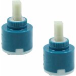 Aougo - lot de 2 bobines de robinet d'eau chaude et froide - 40 mm - cartouche en céramique pour mitigeur ... Aougo - lot de 2 bobines de robinet d'eau chaude et froide - 40 mm - cartouche en céramique pour mitigeur ...