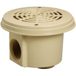 Lot de 2 bondes de fond � visser sable (liner) hayward