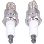 Lot de 2 bougies d'allumage f6rtc pour mtd 95110292 75110292 torch engine 131039 tondeuse � gazon - kzq ...