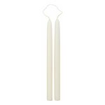 Lot de 2 bougies b�ton 'hugo' 30cm ivoire