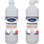 Lot de 2 bouteilles de 1 litre de vinaigre blanc naturel concentre 14 degrs (phebus produit d'origine ...