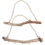 Lot de 2 branches d�coratives en bois flott� naturel, d�coration murale pour maison de ferme, organisateurs ...