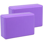 Lot de 2 brique yoga en mousse eva blocs de yoga pour m�ditation pilates relaxation - violet