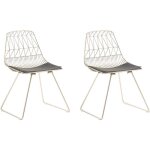 Lot 2 chaises industrielles en métal doré assie en simili - cuir noir et design tendance pour salle à ... Lot 2 chaises industrielles en métal doré assie en simili - cuir noir et design tendance pour salle à ...