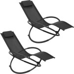 Woltu - lot de 2 chaise longue pliable bain de soleil pour jardin fauteil relax baignoire en tissu respirant ...