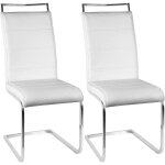 Lot de 2 chaises en porte - à - faux de chaise de salle à manger chaise chaise rembourrée chaise berçante ... Lot de 2 chaises en porte - à - faux de chaise de salle à manger chaise chaise rembourrée chaise berçante ...