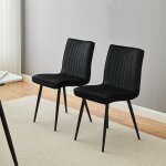 Lot de 2 chaises de salle  manger, cuisine, rembourres, chaises de table  manger avec dossier et pieds ...