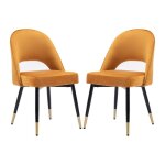 Wahson office chairs - chaise de salle a manger lot de 2 chaise de salle � manger en velours chaise cuisine ...
