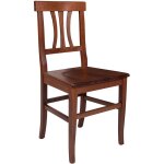 Dmora - lot de 2 chaises de salon ou de cuisine, style country, bois de htre massif, cm 44x44. 5h89, ...