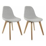 Paris prix - lot de 2 chaises scandinave 'osaka' 87cm gris