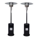 Lot de 2 chauffages extrieurs infrarouge radiant gaz 13000w, terrasse