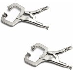 Memkey - lot de 2 colliers de serrage de 22, 9 cm avec patins pivotants en acier pince tau de soudage ...
