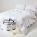 Homescapes - lot de 2 couettes 4 saisons 135 x 200 cm en duvet et plumes de canard 9 + 4, 5 tog