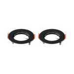 Lot de 2 coupelles fixes rondes pour ampoule led gu10 v - tac vt - 929