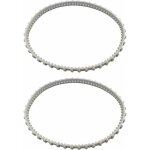 Lot de 2 courroies d'entranement rcx23002 aquavac tiger shark pour nettoyeur de piscine hayward aquavac ...