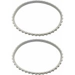 Lot de 2 courroies rcx23002 aquavac tiger shark pour nettoyeur de piscine hayward aquavac tiger shark ...