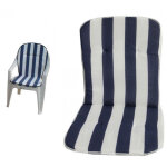 Lot de 2 coussins de chaise en plastique avec dossier universel housse de chaise si�ge