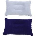 Lot de 2 coussins gonflables de camping, gris, pour le bureau, les week - ends, les vacances  la plage, ...