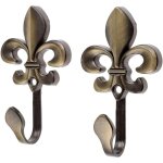 Lot de 2 crochets muraux en bronze avec fleurs de prunier pour accrocher des v�tements et des serviettes ...