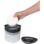 D�shumidificateur wenko prisma 2x500g anthracite 15x13 cm absorbeur d'humidit� lutte contre la moisissure ...