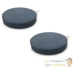 Lot de 2 diffuseurs d'air disques 8 cm pour bassins de jardin Lot de 2 diffuseurs d'air disques 8 cm pour bassins de jardin