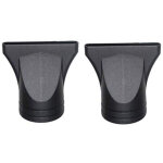 Lot de 2 diffuseurs de s�che - cheveux professionnels en plastique noir, embout large de rechange pour ...