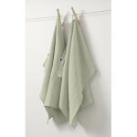 Lot de 2 essuie - mains gaze de coton 50 x 70 cm