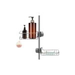 Kcvv - lot de 2 tagre douche sans percage inox, tagre salle de bain tlescopique inoxydable