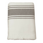 Lot de 2 foutas mykonos 90 x 185 cm + franges coupes / une face toile, une face bouclette vent du sud ...