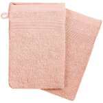 Lot de 2 gants de toilette rose 15x21cm atmosphera crateur d'intrieur