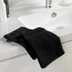 Lot de 2 gants de toilette  tendresse  15x21cm noir