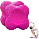 Lot de 2 genouill�res de yoga - tapis antid�rapants pour prot�ger les genoux et les coudes (rose)