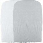 Lot 2 housses matelas a langer - peche / perle - domiva