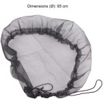 Lot de 2 housses de protection en maille pour tonneaux de pluie - diam�tre : 32. 67inch - r�glables - ...