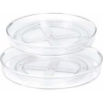 Lot de 2 lazy susan plateau tournante de cuisine plateaux de rangement rotatifs à 360° pour cuisine et ... Lot de 2 lazy susan plateau tournante de cuisine plateaux de rangement rotatifs à 360° pour cuisine et ...