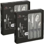 Lot de 2 mnagres lya en acier inoxydable - 48 couverts