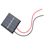 Lot de 2 mini panneaux solaires polycristallins 0. 36w 2v - kit diy avec clip pour chargeur de batterie ...