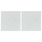 Lot de 2 miroirs adhsifs 'carr' 40x40cm argent