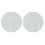 Lot de 2 miroirs adhsifs  rond  40x40cm argent
