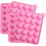 Lot de 2 moules  gteau en silicone pour 20 pop cakes, idaux pour les bonbons durs, les sucettes et ...