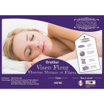 Provence literie - lot de 2 oreillers 40x70 cm contact mousse � m�moire de forme 60 kg / m3 + tissu avec ...