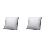 Someo - lot de 2 oreillers �co naturels moelleux enveloppe coton bio 60x60