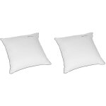 Lot de 2 oreillers microgel moelleux percale simmons 60x60