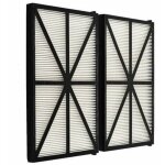 Lot de 2 panneaux filtres pour robot tiger shark - rcx70101pak2 - noir debuns
