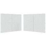 Maison chic - lot de 2 parois de tente de r�ception 2 pcs paroi de tonnelle de r�ception et fermeture ...