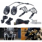 Lot de 2 phares avant pour moto, phares antibrouillard suppl�mentaires led, phares antibrouillard pour ...