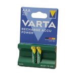 Lot de 2 piles rechargeables nimh aaa lr03 - 1000mah