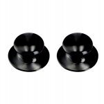 Lot de 2 poignées de couvercle en plastique et acier inoxydable - pour couvercle de casserole - noir ... Lot de 2 poignées de couvercle en plastique et acier inoxydable - pour couvercle de casserole - noir ...