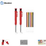 Lot de 2 porte - mines charpentier automatiques solides avec recharges crayon pour le dessin, travail ...